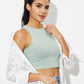 Round Neck Cropped Tank