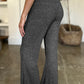 Ribbed High Waist Flare Pants