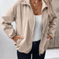 Pocketed Zip Up Long Sleeve Jacket