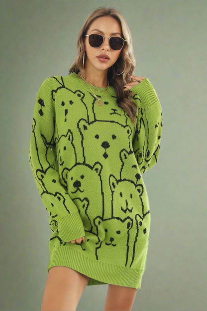 bear sweater dress