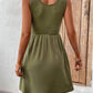 Scoop Neck Wide Strap Mini Tank Dress