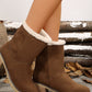 Thermal Fuzzy Block Heel Boots