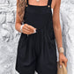 Square Neck Wide Strap Overalls