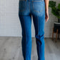 Campbell High Rise Center Seam Detail Straight Jeans