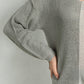 Contrast Color V-Neck Long Sleeve Pullover Sweater