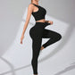 Scoop Neck Wide Strap Top & Pants Active Set