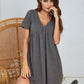 V-Neck Short Sleeve Lounge Dress