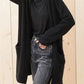 Open Front Long Sleeve Cardigan with Pockets