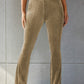 Ribbed High Waist Flare Pants