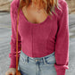 Scoop Neck Long Sleeve Top