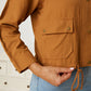 Zip Up Snap Pocketed Jacket