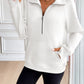 Ivy Lane Half Zip Raglan Sleeve Sweatshirt