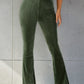 Ribbed High Waist Flare Pants