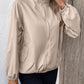 Pocketed Zip Up Long Sleeve Jacket