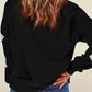 Glitter Round Neck Long Sleeve Sweatshirt