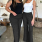 Ribbed High Waist Flare Pants