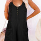 Full Size Pocketed Scoop Neck Sleeveless Romper