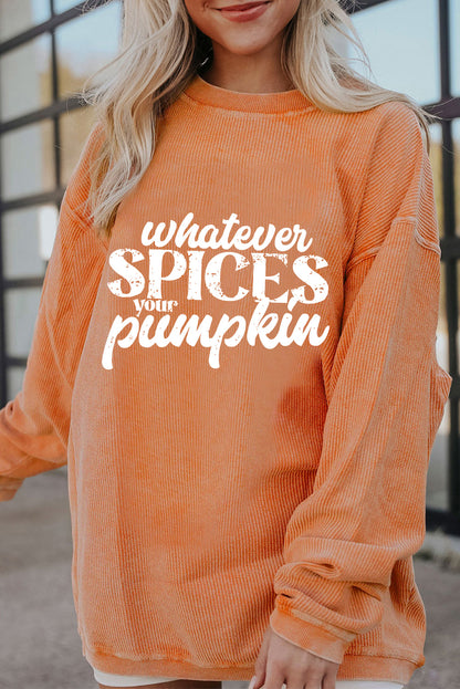 Whatever Spices Your Pumpkin Oversize Sweatshirt