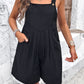 Square Neck Wide Strap Overalls