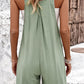 Square Neck Wide Strap Overalls