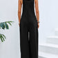 Full Size Square Neck Wide Strap Overalls