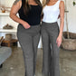 Ribbed High Waist Flare Pants