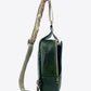 Random Pattern Adjustable Strap PU Leather Sling Bag