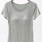 Round Neck Modal T-Shirt with Bra