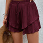 Tied Layered High Waist Shorts