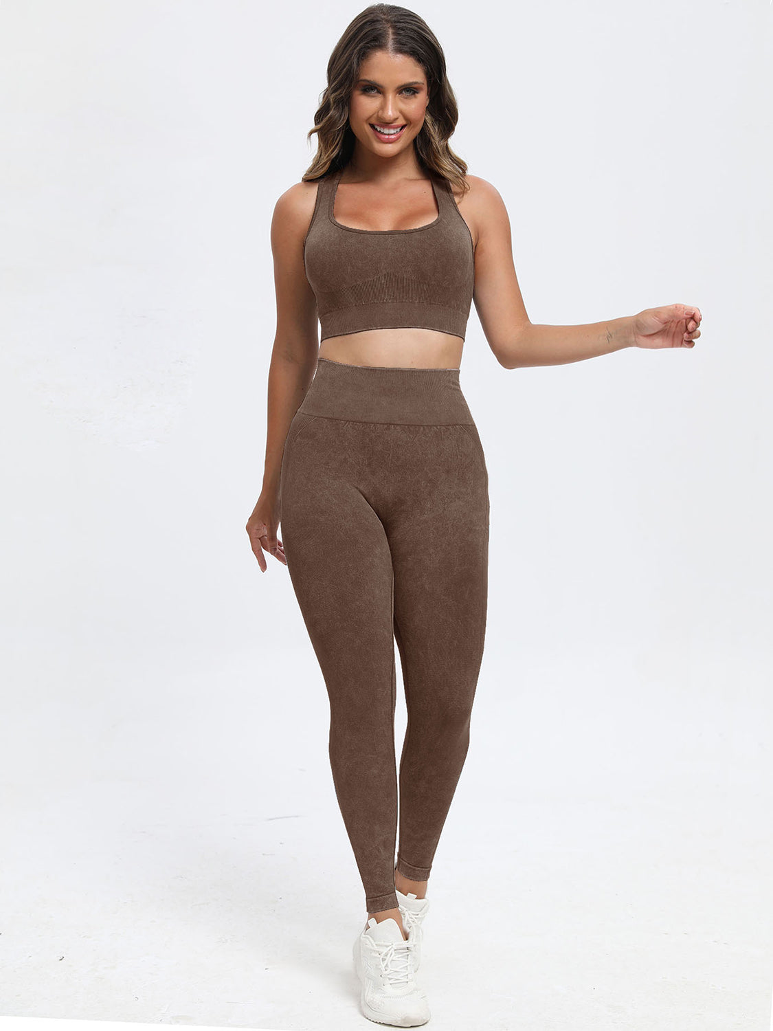 Scoop Neck Wide Strap Top & Pants Active Set