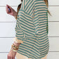 Contrast Striped Long Sleeve Sweatshirt