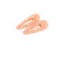 2 Pack Teardrop Hair Clip in Pink Shell