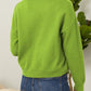 Flower Button Front Dropped Shoulder Cardigan