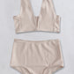 Ribbed V-Neck Bikini Set