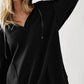 Exposed Seam Drawstring Long Sleeve Hoodie