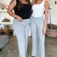 Ribbed High Waist Flare Pants