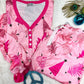 Pink Christmas Trees Pajama/Loungewear Set