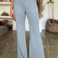 Ribbed High Waist Flare Pants