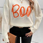 BOO Round Neck Long Sleeve Sweater