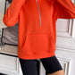 Ivy Lane Half Zip Raglan Sleeve Sweatshirt