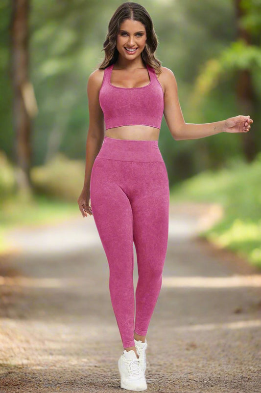 3-piece activewear set in multiple colors