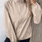 Pocketed Zip Up Long Sleeve Jacket