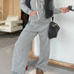 Full Size Drawstring Long Sleeve Jumpsuit