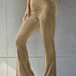 Ribbed High Waist Flare Pants