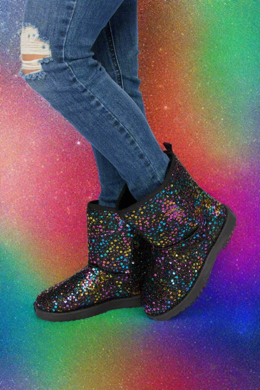 Forever Link Sequin Thermal Flat Boots