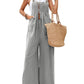 Full Size Square Neck Wide Strap Overalls