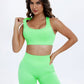 Scoop Neck Wide Strap Top & Shorts Active Set