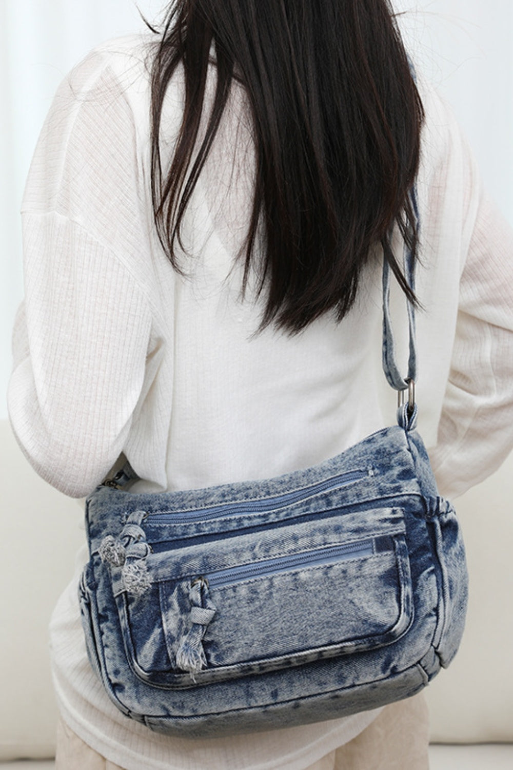 Denim Crossbody Bag