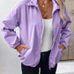 Pocketed Zip Up Long Sleeve Jacket