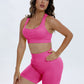 Scoop Neck Wide Strap Top & Shorts Active Set